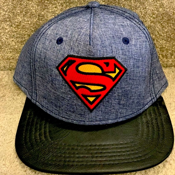 Denim and leatherette Superman SnapBack - Picture 1 of 1